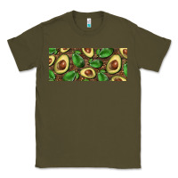 Army Green avocados with wood and leopard background 15 oz mug Classic Tee - BarkalooDesign