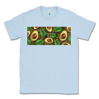 Dusty Blue avocados with wood and leopard background 15 oz mug Classic Tee - BarkalooDesign