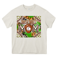 Cream Baseball Mom Heavy Core Tee - CowhideDigitalArt