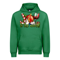 Emerald joy to the world christmas wine Urban Hoodie - FaDigitalArtStudio
