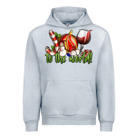 Heather Grey joy to the world christmas wine Urban Hoodie - FaDigitalArtStudio