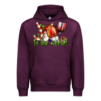 Mauve Wine joy to the world christmas wine Urban Hoodie - FaDigitalArtStudio