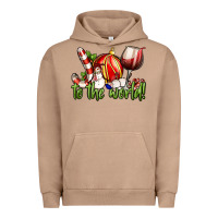 Pigment Burro joy to the world christmas wine Urban Hoodie - FaDigitalArtStudio