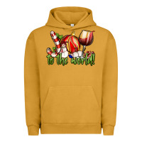 Pigment Peanut Butter joy to the world christmas wine Urban Hoodie - FaDigitalArtStudio