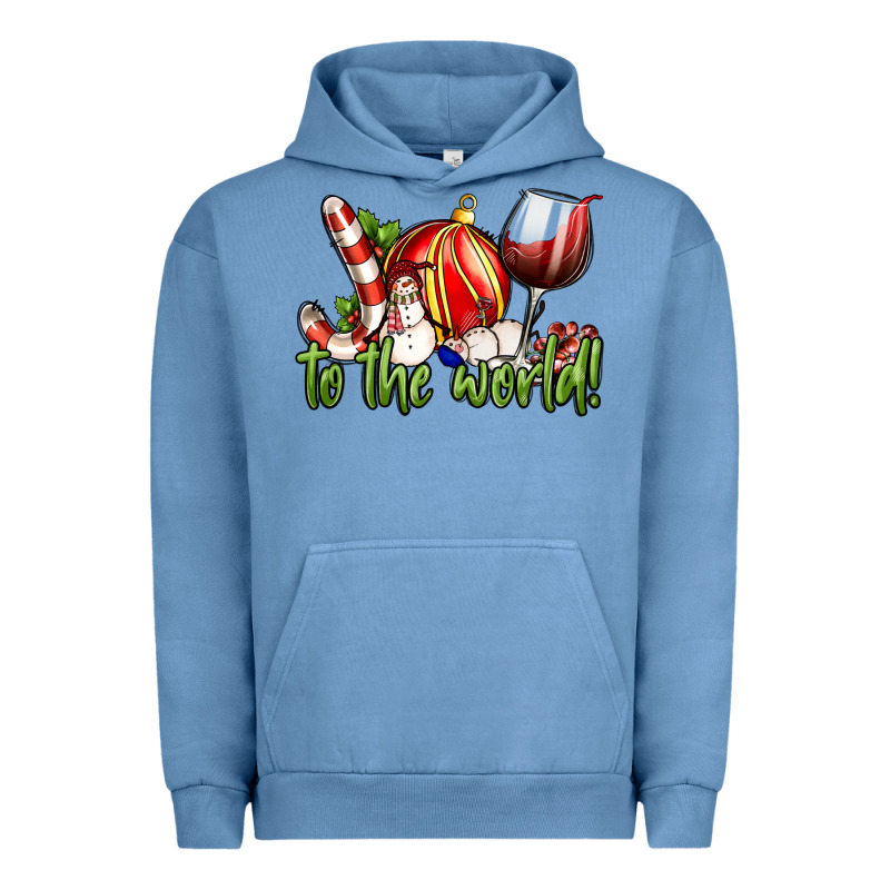 Joy To The World Christmas Wine Urban Hoodie by FaDigitalArtStudio | Teevron