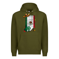 Army Green mexican indiana Premium Hoodie - CowhideDigitalArt