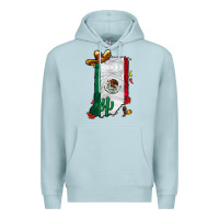 Blue Mist mexican indiana Premium Hoodie - CowhideDigitalArt