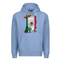 Colony Blue mexican indiana Premium Hoodie - CowhideDigitalArt