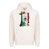 Pale Pink mexican indiana Premium Hoodie - CowhideDigitalArt