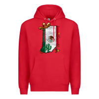 Red mexican indiana Premium Hoodie - CowhideDigitalArt