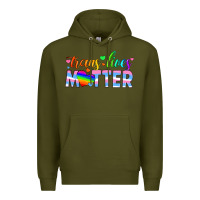 Army Green trans lives matter Premium Hoodie - HRA Design Shop