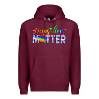 Burgundy trans lives matter Premium Hoodie - HRA Design Shop