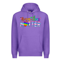 Purple trans lives matter Premium Hoodie - HRA Design Shop