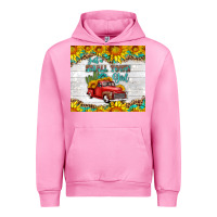 Fuchsia Pink just a small town girl with car Urban Hoodie - HRA Design Shop