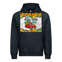 Navy just a small town girl with car Urban Hoodie - HRA Design Shop