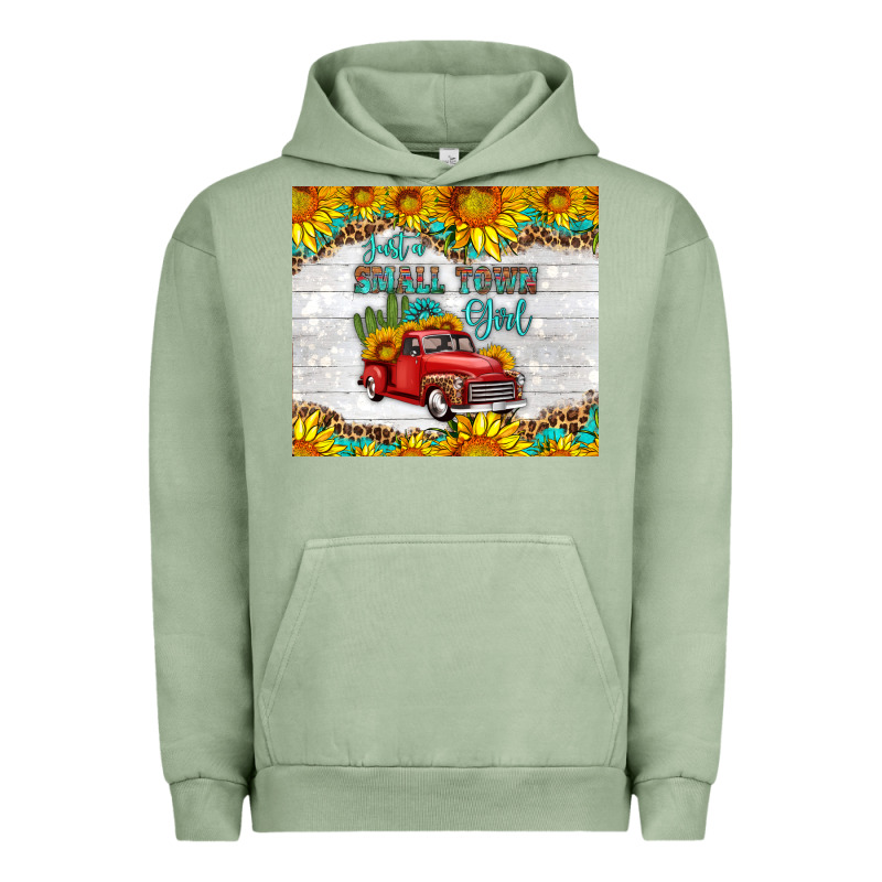 Just A Small Town Girl With Car Urban Hoodie by HRA Design Shop | Teevron