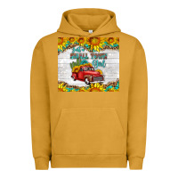 Pigment Peanut Butter just a small town girl with car Urban Hoodie - HRA Design Shop
