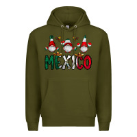 Army Green mexico gnome Premium Hoodie - CowhideDigitalArt