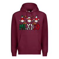 Burgundy mexico gnome Premium Hoodie - CowhideDigitalArt