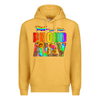 Mustard proud ally Premium Hoodie - HRA Design Shop