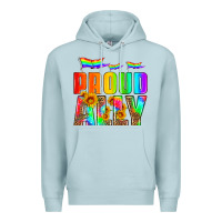 Blue Mist proud ally Premium Hoodie - HRA Design Shop