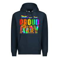 Navy proud ally Premium Hoodie - HRA Design Shop