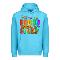 Ocean Blue proud ally Premium Hoodie - HRA Design Shop