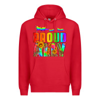 Red proud ally Premium Hoodie - HRA Design Shop