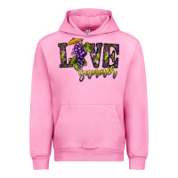 Fuchsia Pink love summer Urban Hoodie - CowhideDigitalArt