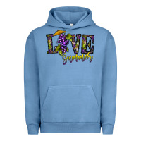 Pigment Pebble Blue love summer Urban Hoodie - CowhideDigitalArt