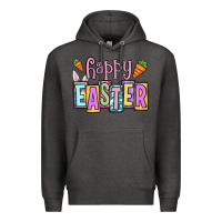 Charcoal Heather Easter Day Happy Easter Premium Hoodie - OliviaCreatesArt