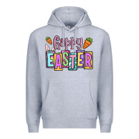 Heather Grey Easter Day Happy Easter Premium Hoodie - OliviaCreatesArt