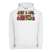 Pigment Lunar Rock just a girl who loves christmas with cookies Urban Hoodie - FaDigitalArtStudio