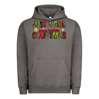 Pigment Tornado just a girl who loves christmas with cookies Urban Hoodie - FaDigitalArtStudio
