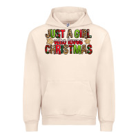 Sandshell just a girl who loves christmas with cookies Urban Hoodie - FaDigitalArtStudio