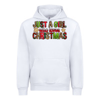 White just a girl who loves christmas with cookies Urban Hoodie - FaDigitalArtStudio
