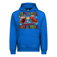 Cobalt just a girl who loves christmas Urban Hoodie - FaDigitalArtStudio