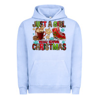 Pigment Grape Ice just a girl who loves christmas Urban Hoodie - FaDigitalArtStudio