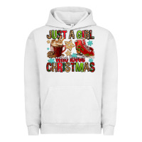 Pigment Lunar Rock just a girl who loves christmas Urban Hoodie - FaDigitalArtStudio