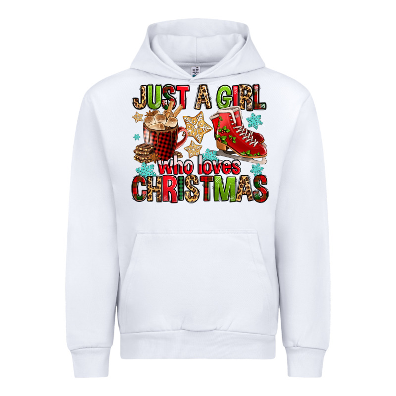 Just A Girl Who Loves Christmas Urban Hoodie by FaDigitalArtStudio | Teevron
