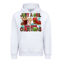 White just a girl who loves christmas Urban Hoodie - FaDigitalArtStudio
