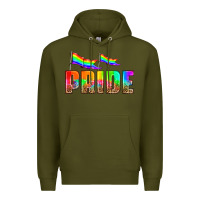 Army Green pride Premium Hoodie - HRA Design Shop