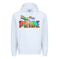 White pride Premium Hoodie - HRA Design Shop