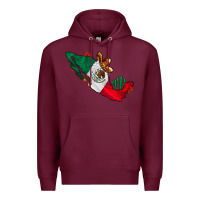 Burgundy mexico Premium Hoodie - CowhideDigitalArt