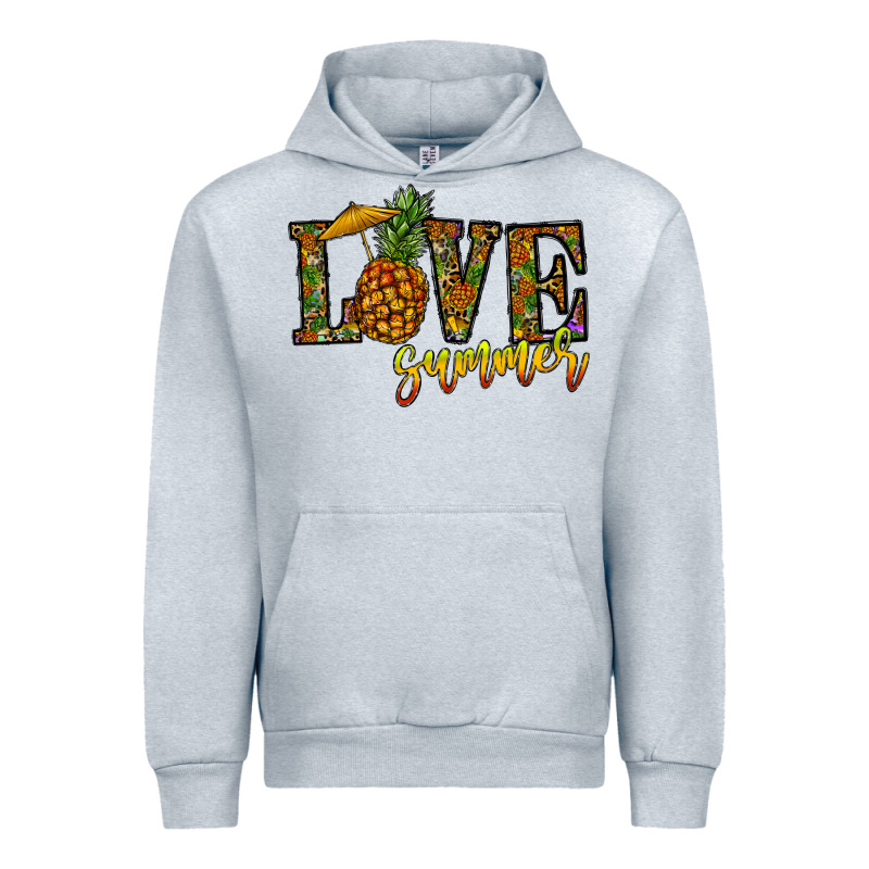 Love Summer Pinapple Urban Hoodie by CowhideDigitalArt | Teevron