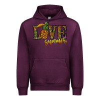 Mauve Wine love summer pinapple Urban Hoodie - CowhideDigitalArt