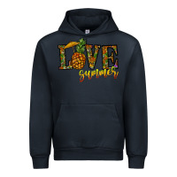 Navy love summer pinapple Urban Hoodie - CowhideDigitalArt