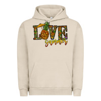 Pigment French Oak love summer pinapple Urban Hoodie - CowhideDigitalArt