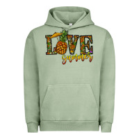 Pigment Oil Green love summer pinapple Urban Hoodie - CowhideDigitalArt