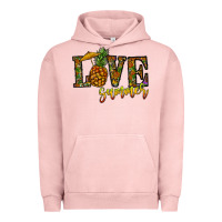 Pigment Salmon love summer pinapple Urban Hoodie - CowhideDigitalArt